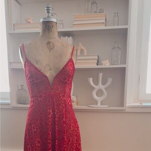 For Love And Lemons Pink Lace Dress